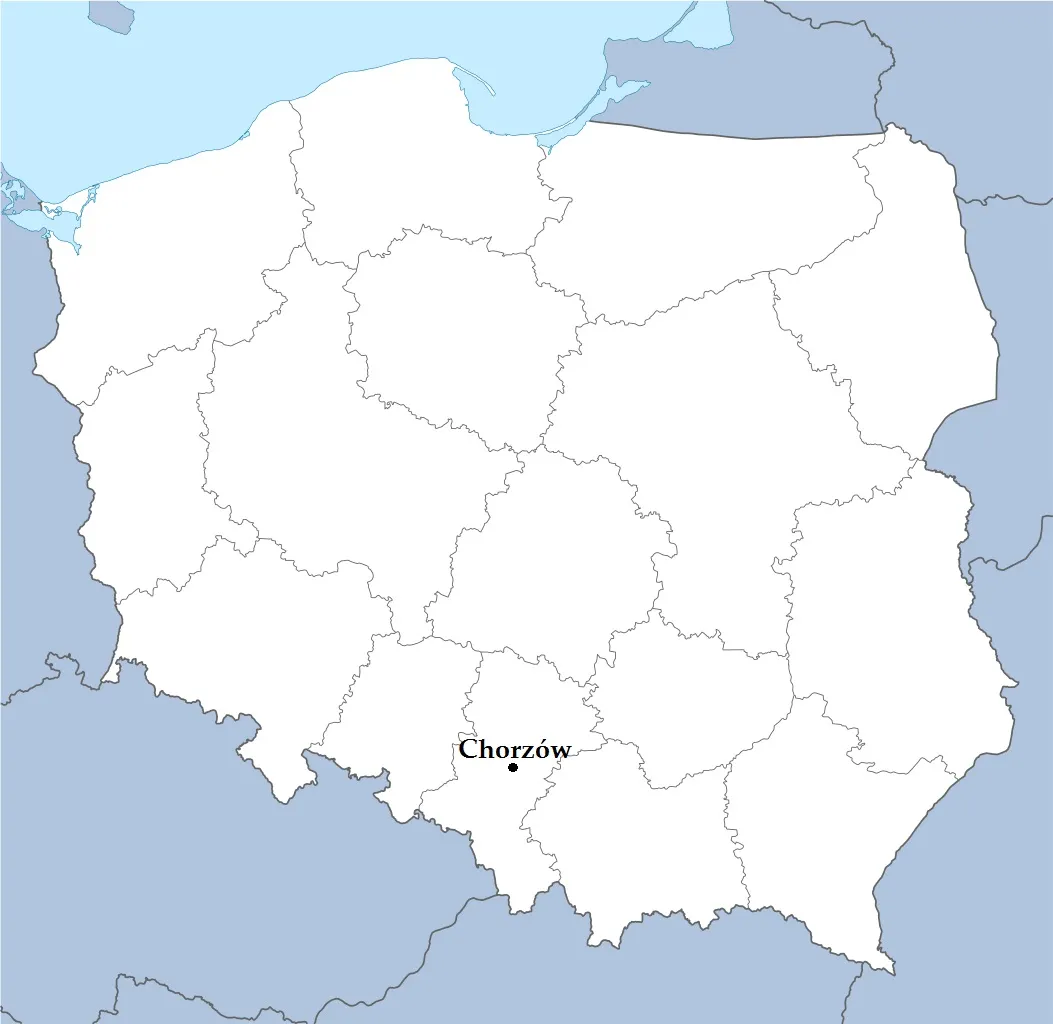 Wieża Szybu "Prezydent" w Chorzowie - Lokalizacja