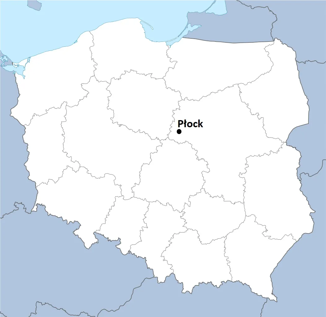 Wieża Ciśnień w Płocku - Lokalizacja